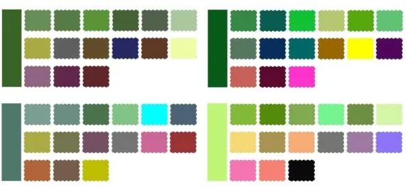Цветовые таблицы традиционного стиля